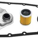 RE0F10A JF011E Transmission Filter Oil Pan Gasket Kit Replace 31728-1XF02 31728-1XF03 31397-1XF0D Fit for Altima Juke NV200 Rogue Select Sentra Lancer Outlander Sport Caliber Compass Patriot