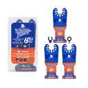 Obsidian Carbide Oscillating Saw Blades,3pcs Multi Tool Blades Quick Release for Soft Metal, Nails, Bolts and Screws, Rebar, Copper Pipe