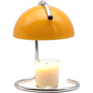 Modern Metal Candle Warmer lamp, Compatible with Yankee Candle Large Jar, with Timer Warmer Candle Lamp, Suitable for Melting and Heating Jam Candles in Small and Large Jars (Orange)