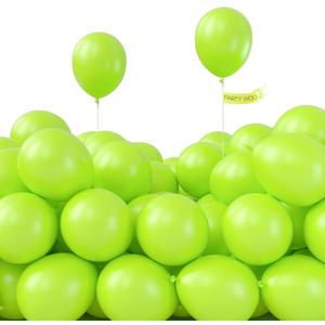 PartyWoo Lime Green Balloons 50 pcs 5 Inch Small Mini Neon Yellowish Light Green Latex Balloons for Graduation Halloween Safari Summer Weddings Baby Showers Birthday Party Decorations Green-Y6