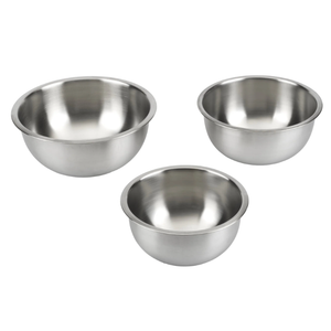 GoodCook Stainless Steel Mixing Bowl Set Vintage Metal Bowl for Baking Oil Basin Home Chef Tool 3 PCS