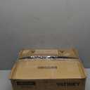 Bakers Rack with Power Outlet, Microwave Stand with Paper Holder, Coffee Bar Station with Glass Holder, 4-Tier Kitchen Storage Rack for Dining Room, Living Room, Rustic Brown HB02UBR