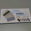 Bluetooth Wireless Keyboard and Mouse Combo,Ultra-Slim Ergonomic Small Rechargeable Bluetooth Keyboard Mouse Set for Apple iPad iPhone Samsung Tablet Phone Android PC Computer Mac Smartphone (Black)