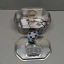 Cat Water Fountain Stainless Steel 108oz/3.2L, APAUK Automatic Pet Fountain Dog Water Dispenser with Water Level Window, Quiet Cat Fountain for Drinking, Inside with Replacement(1 Filters&1 Sponges)