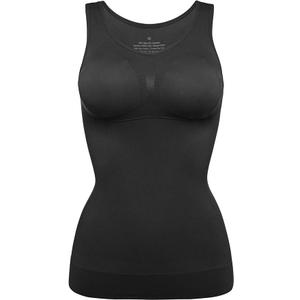 Womens Tank Tops Camisole with Built in Padded Bra Vest Cami Shelf Bra Casual Wide Strap Yoga Shirt (3XL Pack of 2 Black and White)