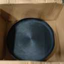 Kate and Laurel Stovring Round Modern Decorative Tray; 17 Inch Diameter; Black; Contemporary Serving Tray for Use as Entryway Catch-All or Coffee Table Tray