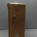 JHY DESIGN 13''&19.5''H Decorative Candle Lanterns Set of 2 Vintage Hanging Lantern Metal Candle Holder for Garden Living Room Indoor Outdoor Parties Weddings Balcony(Beige with Gold Brush)