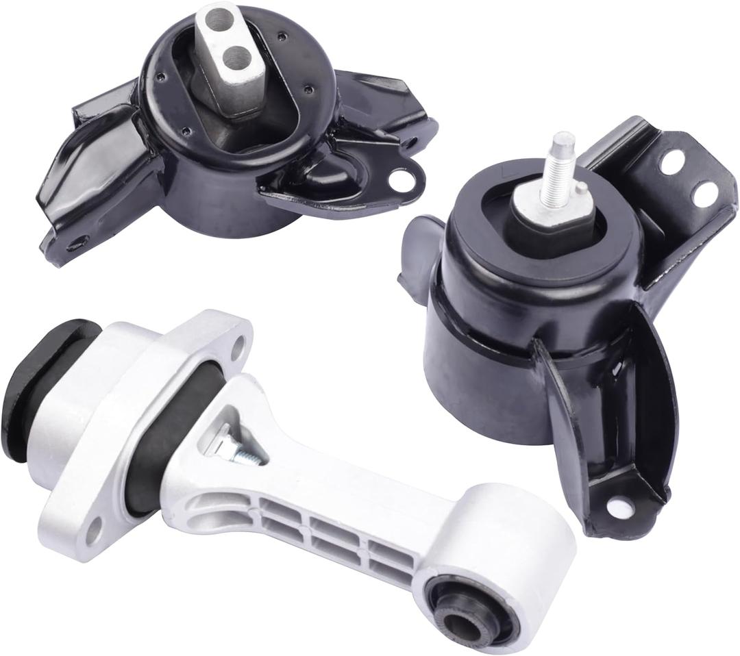 Engine Motor & Transmission Mount Compatible with 2014 2015 2016 2017 2018 2019 kia Soul 1.6L 2.0L L4 3-Piece Set Replace OEA71065 A71093 A71067