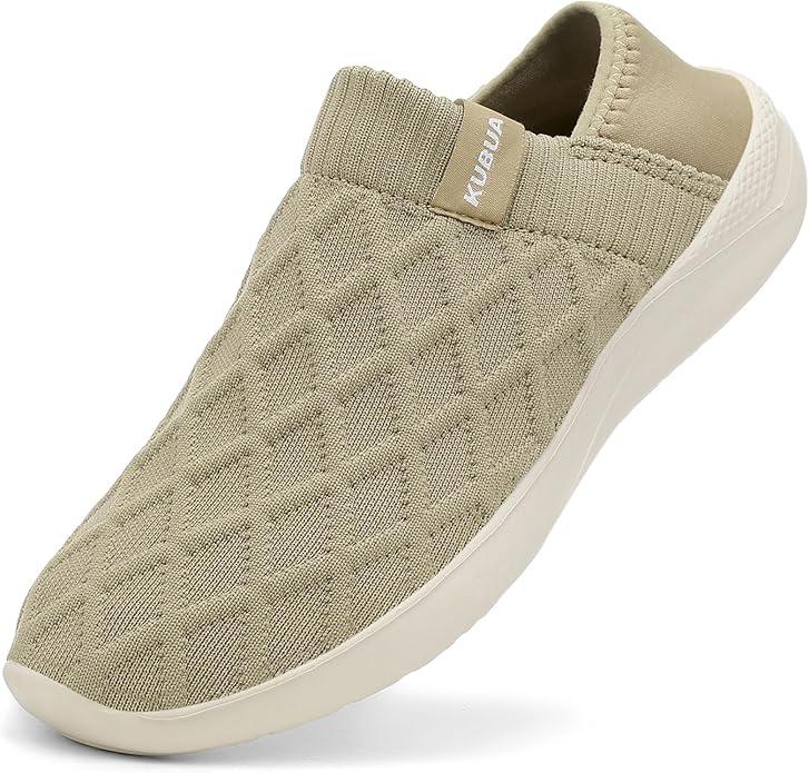 KUBUA Mens Womens Slippers Indoor Lightweight House Shoes Outdoor Breathable Slip on Loafers Size 46