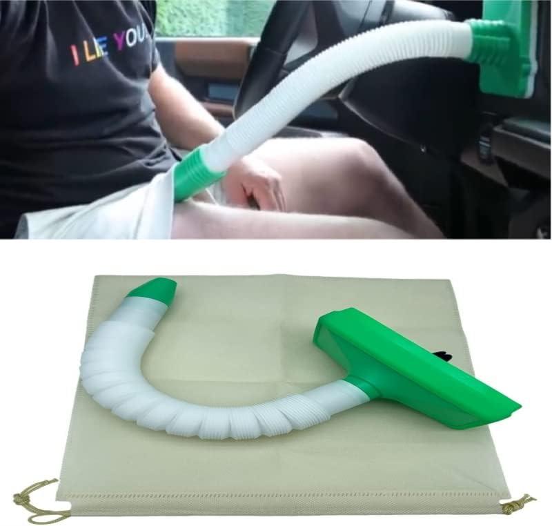 Jewel Cooler for Man, Easy to Use Car AC Vent Extender Hose for Man Cool or Warm Air - 2.6ft, White
