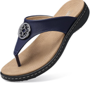 SHIBEVER Womens Flat Thong Sandals: Comfortable Walking Summer Casual Flip Flops for Women 39