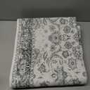 Runner Rug, 2x6 Runner Rug Non Slip Washable for Hallway,Floral Area Rug for Bedroom Living Room Beside Dorm Entryway Kitchen, Grey and White