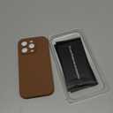 GOODVISH Compatible with iPhone 15 Pro Case, Silicone Upgraded [Enhanced Camera Protection] Phone Case with [2 Screen Protectors], Soft Anti-Scratch Microfiber Lining Inside, 6.1 inch, Brown