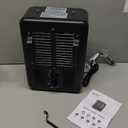 Milkhouse Space Heater, 1300W/1500W Electric Heater with Thermostat, 3 Heat Settings, Safe and Quiet for Home Garage Workshop Warehouse, Black