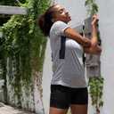 Real Essentials 5 Pack: Women's Short Sleeve T-Shirts Workout Tops Fitness Pilates Gym Activewear Athletic  (XXL)