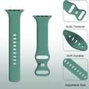 2 x STG Sport Silicone Bands Compatible with Apple Watch Band Ultra 3/2/1 49mm, Series 11/10 46/42mm, 9/8/7 45/41mm, SE 6/5/4 44/40mm, 3/2/1 42/38mm S/M M/L for Women Men