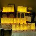 Leorate Will You Be My Girlfriend Proposals Light Up Letters Set  16 LED Lit Paper Bags with Heart Balloons, Rose Petals & Fairy Lights, Romantic Decorations for Valentine's Day Birthday Surprise