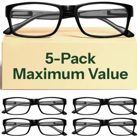 Gaoye 0.5 Professional Reading Glasses for All Day - Computer Readers with Blue Light Protection - Value Pack