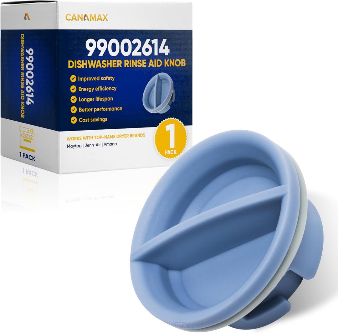 Canamax [Upgraded 2025] 99002614 Dishwasher Rinse Aid Knob - Compatible with Maytag Jenn-Air Dishwashers - Replaces AP6014449 WP99002614 PS11747688