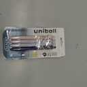 2 x uni-ball Zento Gel Ink Rollerball Pens, 4 Black Medium Point Smooth Writing Pens, Colored Japanese Pens, Muted Colors