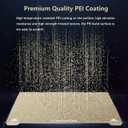 Ender 3 V3 KE PEI Spring Steel 235x235mm, Texture PEI Sheet Magnetic Flexible Heated Bed, Ender 3 V3 SE Build Plate for Creality K1C/K1/Ender 3 V3/Ender 3/Ender 3 Pro/Ender 3 V2/Ender 3 V2 Neo