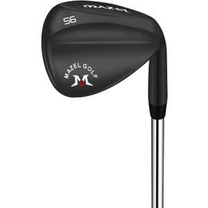 MAZEL Forged Golf Wedges for Men & Women - Golf Gap Wedge, Sand Wedge,Lob Wedge,Escape Bunkers and Quickly Cuts Strokes Around The Green,High Loft Golf Club Wedge (Black 56 Degree Wedge)