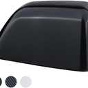 Black Paintable Tow Mirror Cover Cap | For 2017-2024 F250 F350 F450 F550 Super Duty Side by Side Accessories | RH Right Passenger Side Exterior Plastic Rearview Top Half Door Mirror