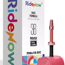 RideNow TPU Inner Tubes 700C x 18-32C / 32-47C with 45mm/65mm/85mm Metal Presta Valve, Removable Valve Cores for All Road or Gravel Bike 