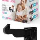 Invisible Cabinet Locks for Baby Proofing  No Tools Needed  Secure Drawers & Cabinets Instantly  12 Pack (12 Count (Pack of 1))