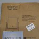 ROLOVE Vanity Mirror with Lights, 12.6"15" LED Makeup Mirror, Lighted Makeup Mirror with Lights, Smart Touch Control Dimmable 3 Modes Light, Lighted Up Mirror for Makeup Desk, Gold