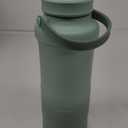 Momcozy 22oz Portable Breast Milk Cooler for Outdoor, Life Saver with 360 Total Cooling for 24 Hours, Larger Capacity Travel Breastmilk Chiller with 2pcs Baby Bottles for Breastmilk Storage, Green