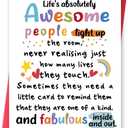 6 x Unique Supportive Card for Friends Colleagues Teachers, Humorous Motivational Cards for Him Her, Positive Encourage Thank You Appreciation Card for Women Men, 5.3 inches x 8 inches, (Mix Postcards)