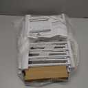 SHYUJAJIE Dog Gate for Small Dogs,Adjustable 18-48" Extra Wide Short Dog Gate for doorways,Low Pet Gate to Step Over for Stairs(White, 10" Height)