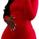 Adogirl Women Workout Sets 2 Piece Outfits Long Sleeve Zip Sweatshirt Jacket Gym Leggings Biker Shorts Set Tracksuit.XL