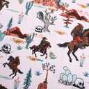 Mens Golf Polo Shirts Short Sleeve Dry Fit Performance Moisture Wicking Casual Funny Golf Polo Shirts for Men (XX-Large, Desert Cowboy)