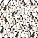 Poen 60 Pcs Penguin Figurines Miniature Realistic Penguin Figures Cute Resin Antarctic Animal Penguin Winter Cake Toppers Decorations for Boy Girl Birthday Gift Party Favors