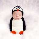 Unisex Newborn Baby Photography Props Cute Penguin Sleeping Bag Halloween Costume