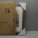 16x20 Gold Picture Frame, Ornate Vintage Picture Frames for Wall or Tabletop Display, 16 x 20 Photo Frame Gold with Non Glare Plexialass, Display Poster 11x14 with Mat or 16x20 without Mat for Antique Dco