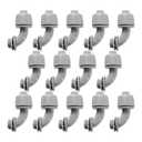 1/2-Inch Liquid Tight Conduit Connectors, NPT Non-Metallic Connector for PVC Electrical Flexible Conduit Fittings, 90-Degree, for Home Outdoor Tubes Tools, UL Listed, Grey, 14-Pack