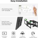 Full Motion TV Wall Mount for Most 37"-84" Flat Screen TV, Swivel or Tilt TV Wall Bracket with Dual Articulating Arms, for 12"-16" Wood Studs, Max VESA 600x400mm, Load 120 lbs by USX MOUNT