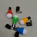 LED Camping Tent Lantern, Portable Outdoor Waterproof Emergency Light Bulb, Battery Powered with Clip Hook, Super Bright, for Hiking, PartyCamping, Fishing, Power Failure (=4 Packs, Multi-Color)