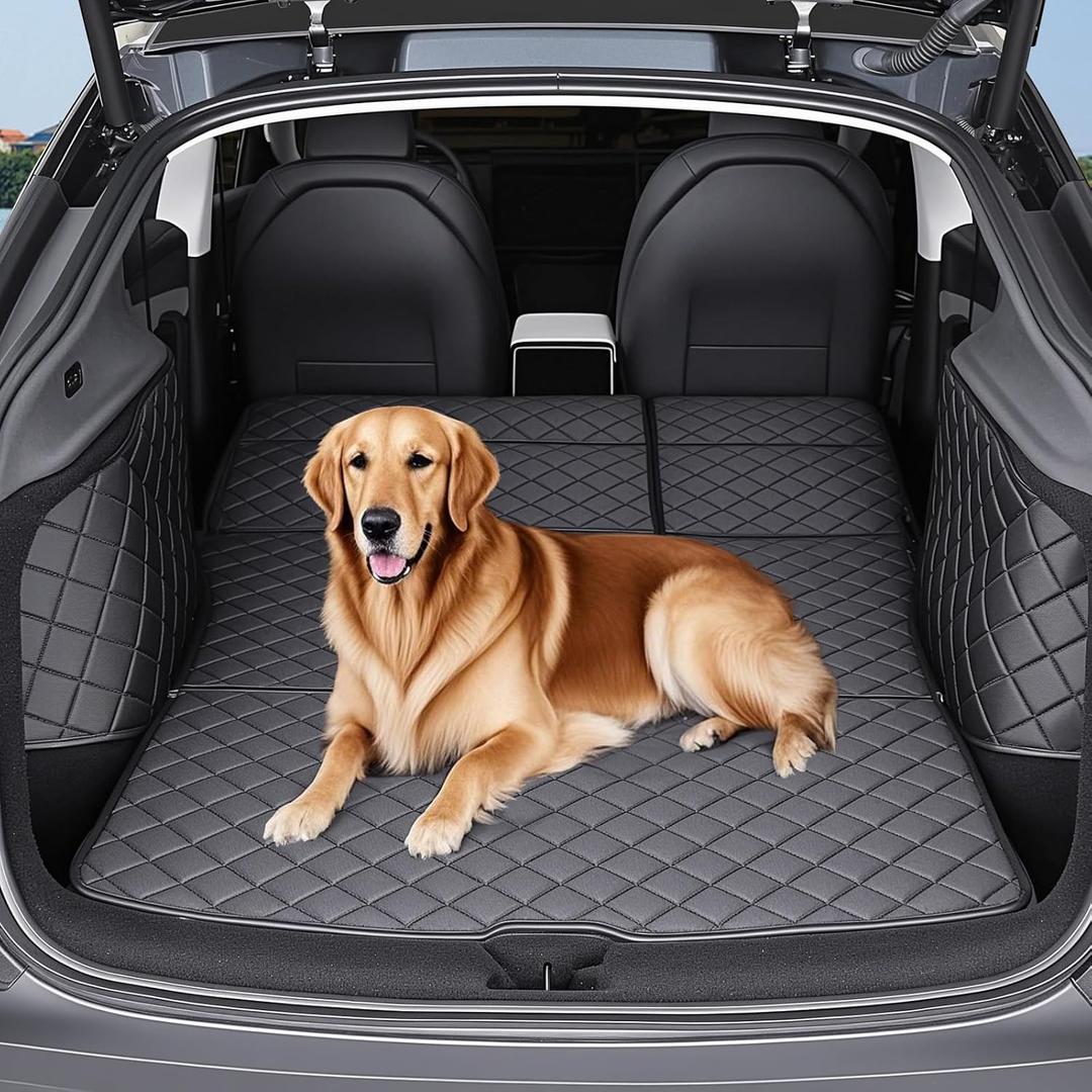 ThinSGO for Tesla Model Y Juniper Cargo Liner Trunk Pet Mat for Dogs Rear Seat Cover for Tesla Model Y 2025