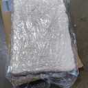 FULI Japanese Futon, Twin Size, White - Foldable Shikibuton Floor Bed - Medium Firm Quilted Cotton Sleeping Pad, Portable Roll-Up Japanese Floor Bed for Guests & Small Spaces