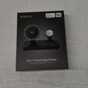 THREEKEY 3 in 1 iPhone 17 Charging Station,MagSafe Charger Compatible, Qi2 25W MFi Certified Wireless Charger Stand for iPhone 17/16/15/14/13/12, Apple Watch, AirPods(45W Adapter Included) (Black)