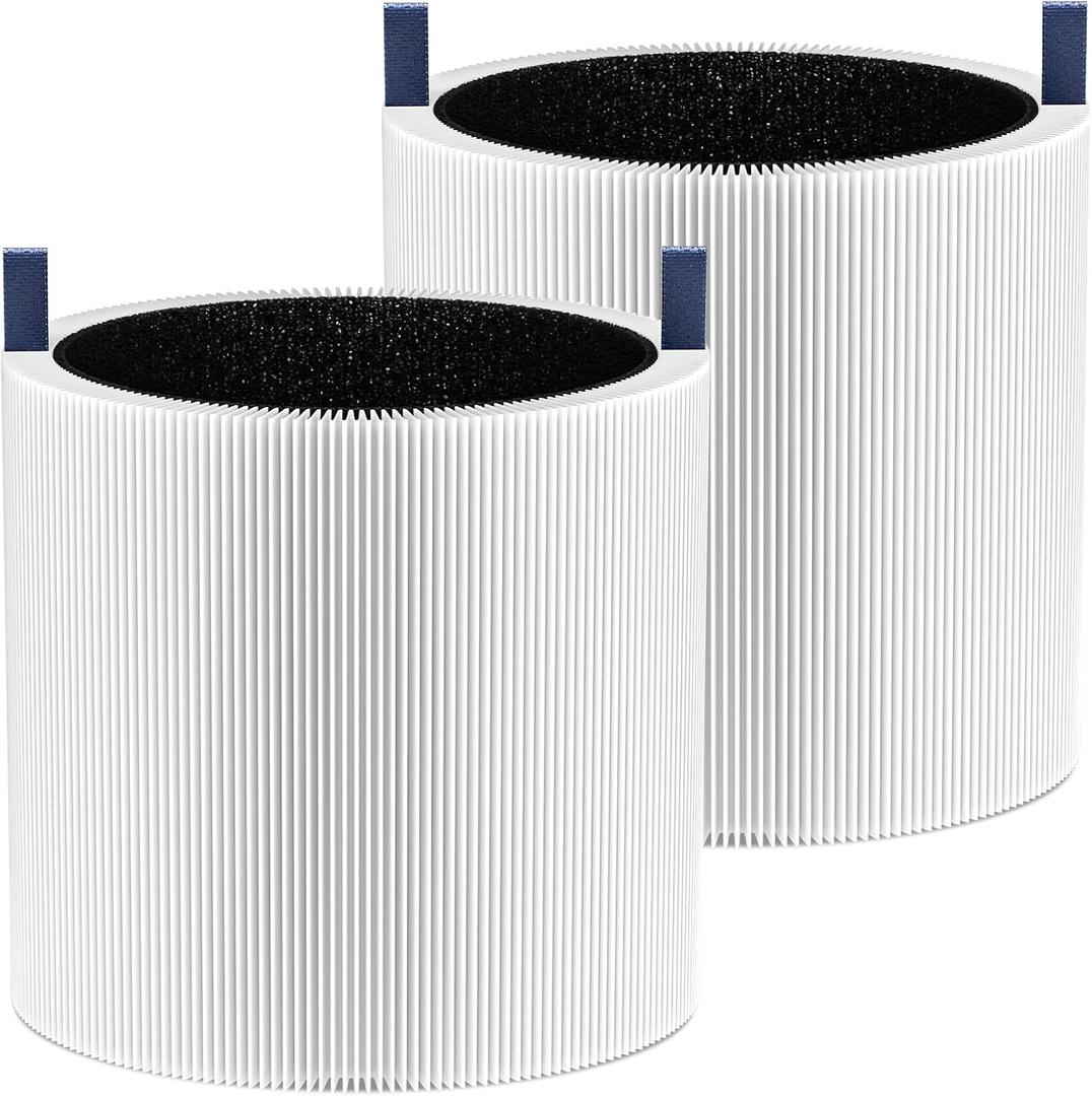 2 Pack Mini Max Replacement Filter Compatible with Blueair Blue Pure Mini Max Air Purifiers, HEPA & Activated Carbon Blue Pure FMINI Filter Fits for Blue Pure Mini Max