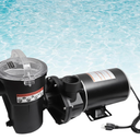 W3SP1580X15 Pool Pump 1.5 HP Replacement for Hayward PowerFlo LX Series 1.5 Horsepower Pool Pumps Single Speed Above Ground Pool Pump Square Flange 48Y Frame 115 Volts 11.2 Amps 3450RPM
