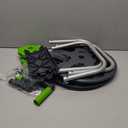 Water Hose Reel Cart, Holds 60-80 Ft of 5/8 Inch Hose, Green Wall Mounted Garden Hose Cart, Portable Hose Reel for Convenient Storage and Watering