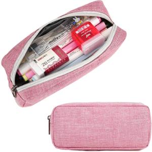 2 x Della Gao Small Pencil Case Pencil Pouch (Pink)