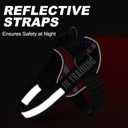 Essential Dog Harness with 3 Leash Clips - No-Pull, Adjustable, Comfortable Pet Vest Harness for Small to Large Dogs - Easy On, No Choke, Reflective, Padded Harness for Walking and Training (Med(Neck:18-26",Chest:21-25"), Flag)