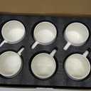 11 Ounce Porcelain Coffee Mugs Set of 6 with Handle Perfect for Coffee, Tea, Milk, Chocolate and Latte, Ceramic Coffee Cups Set for Man and Woman (Cozy Blue)